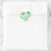 Froggie Runder Aufkleber (Tasche)