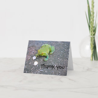 Froggie thank you note dankeskarte