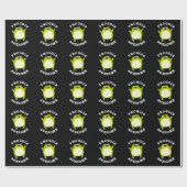 Froggin Phantastisch Funny Frog Pun Dark BG Geschenkpapier (Flach)
