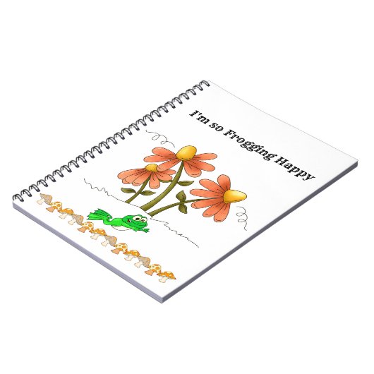 Frogging Happy Mushroom Notebook Notizblock (Linke Seite)