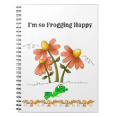 Frogging Happy Mushroom Notebook Notizblock (Vorderseite)