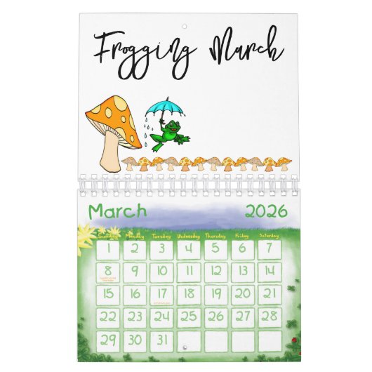 Frogging-Kalender 2023 - Mushroom Kalender (Mär 2026)