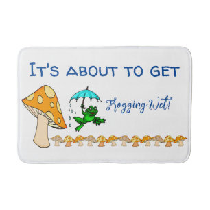 Frogging Nass! Mushroom Badezimmer Badematte