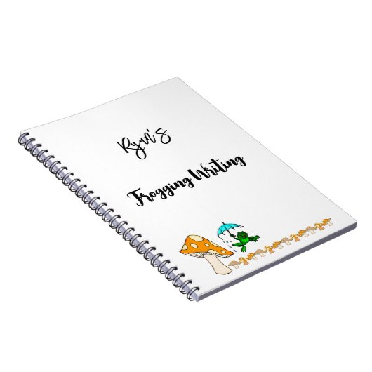 Frogging Writing Mushroom-Notebook Notizblock (Rechte Seite)