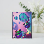 Froggled Ken Gage Fantasy Frog Postkarte (Stehend Vorderseite)