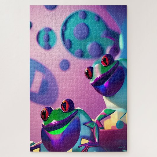 Froggled Ken Gage Fantasy Frog Puzzle (Vertikal)