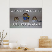 Froggo und da Crew Poster (Küche)