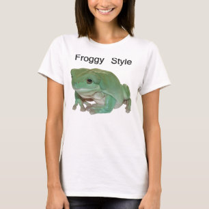 Froggy-Art - der Baum-Frosch des Weiß T-Shirt