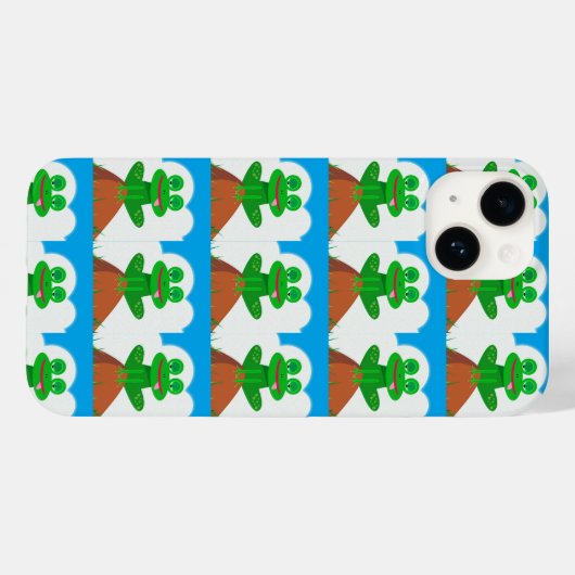 Froggy auf einem Hill Phone Case (Rückseite (Horizontal))