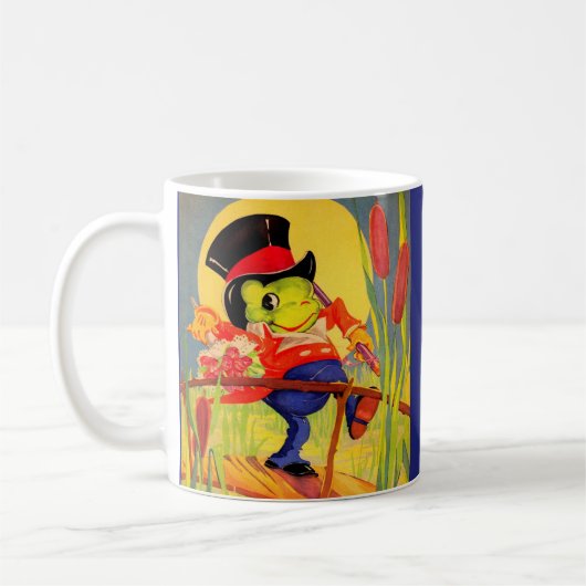 Froggy auf Freiersfüßen Kaffeetasse (Links)