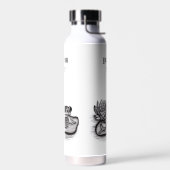 Froggy , Bearbeiten Sie Ihren Text Trinkflasche (Links)