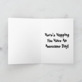 Froggy Birthday Card Karte (Innenseite)
