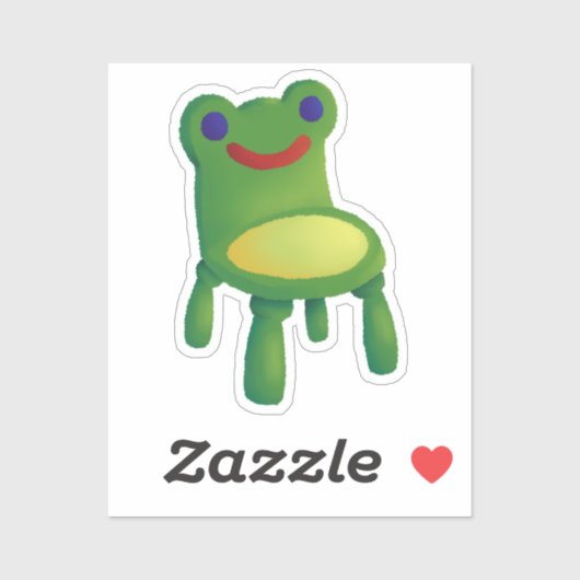 Froggy Chair Aufkleber (Blatt)