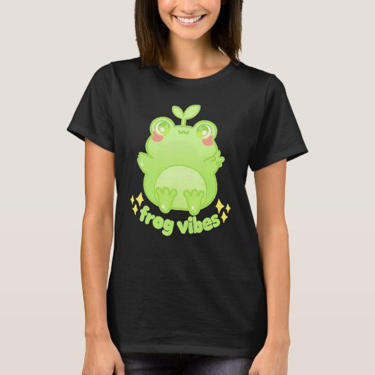 Froggy Crossing Frog Vibes T-Shirt (Vorderseite)