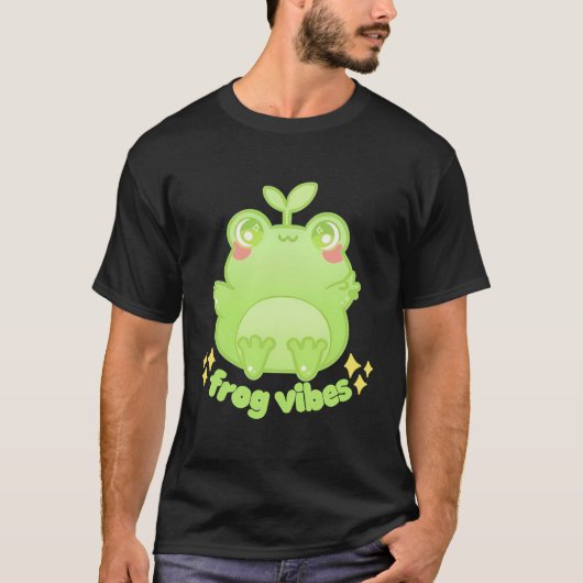 Froggy Crossing Frog Vibes T-Shirt (Vorderseite)