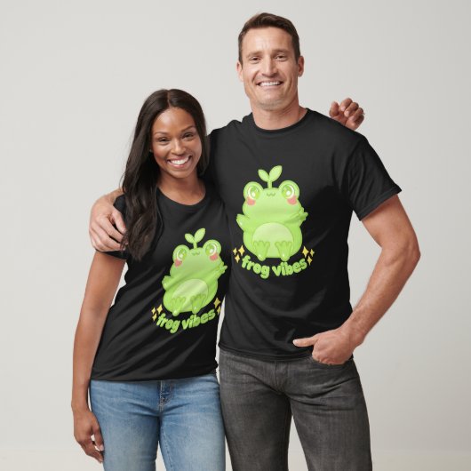 Froggy Crossing Frog Vibes T-Shirt (Unisex)