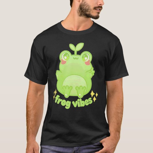 Froggy Crossing Frog Vibes T-Shirt (Vorderseite)