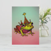 Froggy Dankeskarte (Stehend Vorderseite)