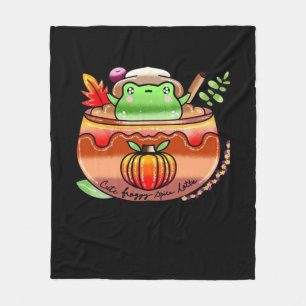 Froggy Delight Pumpkin Gewürz Latte Saison Fleecedecke