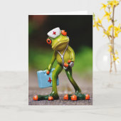 Froggy erhalten gut karte (Gelbe Blume)
