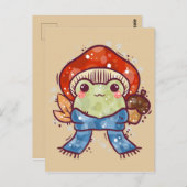 Froggy-Fall-Notebook Postkarte (Vorne/Hinten)