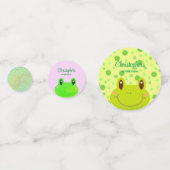 Froggy First Birthday Party Frog Colorful Confetti Konfetti (Vorderseiten)