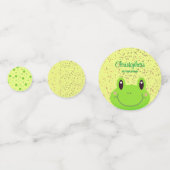 Froggy First Birthday Party Frog Confetti Konfetti (Rückseiten)