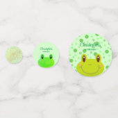 Froggy First Birthday Party Frog Konfetti (Vorderseiten)