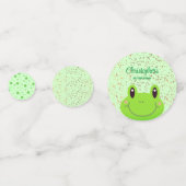 Froggy First Birthday Party Frog Konfetti (Rückseiten)