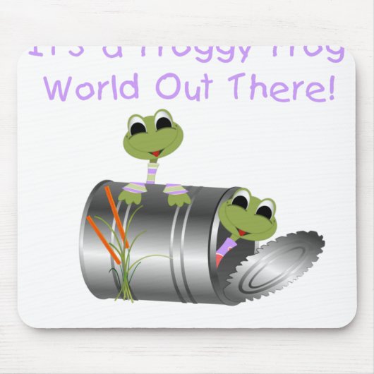 Froggy-Frosch-Welt Mousepad (Vorne)