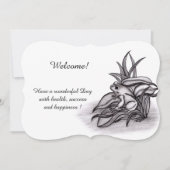 Froggy , Fügen Sie Ihre Texteinladung hinzu Einladung (Vorderseite)