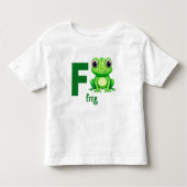 Froggy Fun Alphabet T-Shirt für Kleinkinder (Vorderseite)