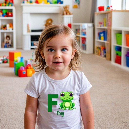 Froggy Fun Alphabet T-Shirt für Kleinkinder