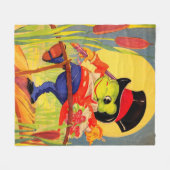 Froggy gone a courtin" fleecedecke (Vorderseite (Horizontal))