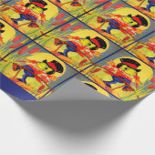 Froggy gone a courtin" geschenkpapier (Ecke)