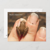 Froggy Hand Postkarte (Vorne/Hinten)