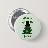 Froggy-Hochzeit - die Familien-Knopf des Button (Vorne & Hinten)