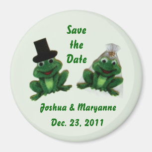 Froggy-Hochzeit - Save the Date Magneten Magnet