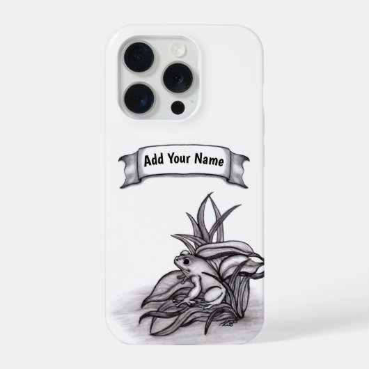 Froggy , Ihren Namen hinzufügen iPhone Hülle (Rückseite)