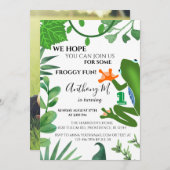 Froggy Kindergeburtstag Party Einladung (Vorne/Hinten)