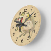 Froggy-Kuchen-Weg Runde Wanduhr (Winkel)