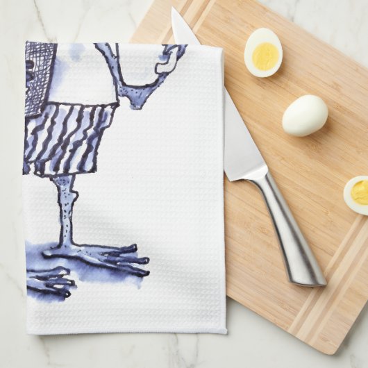 Froggy Mornings Geschirrtuch (Viertel Falte)