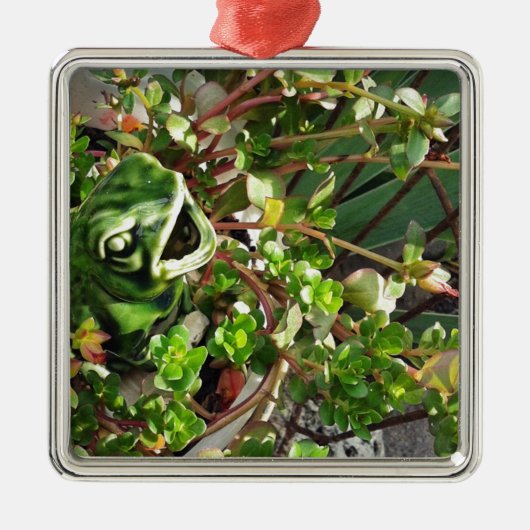 Froggy Ornament Aus Metall (Vorne)