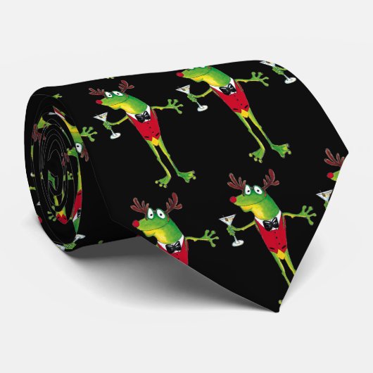 Froggy-Party-Typ-Krawatte Krawatte (Gerollt)