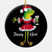Froggy-Party-Typverzierung Keramikornament (Hinten)