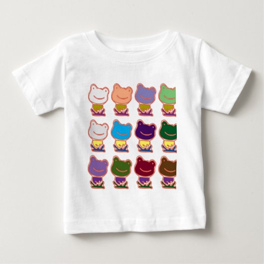 FROGGY PATTERN BABY T-SHIRT (Vorderseite)