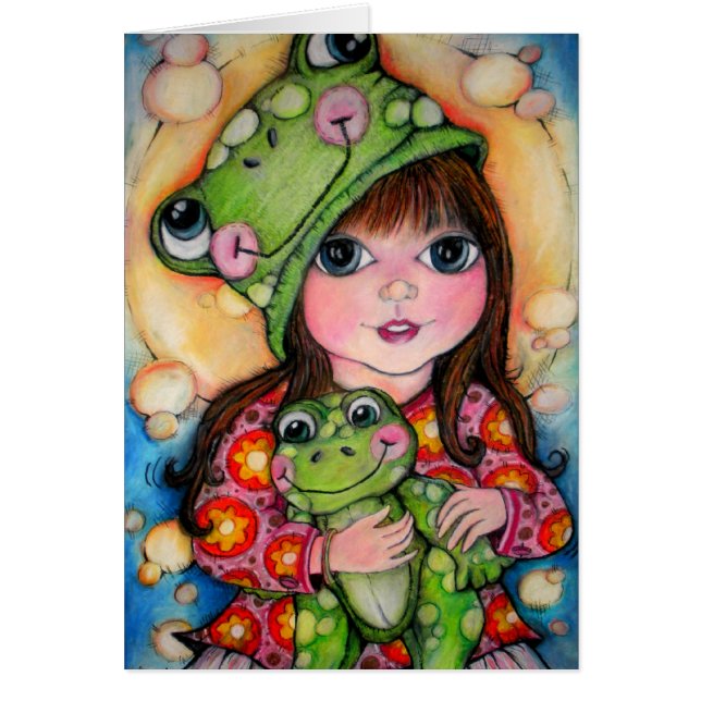 Froggy-Spaß - Ribbit - Frosch-Entwurf (Vorne)