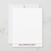 Froggy Tales Blue Border Baby Shower Einladung (Rückseite)