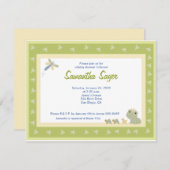 Froggy Tales Frog Prince Baby Shower 4,25 x 5,5 Einladung (Vorne/Hinten)