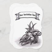 Froggy , Text hinzufügen Einladung (Vorne/Hinten)